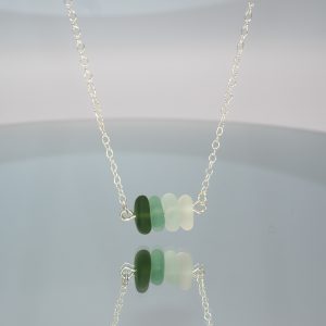 Sterling silver genuine seaglass necklace